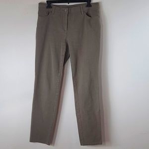 Chicos Light Brown So Slimming Pants 10